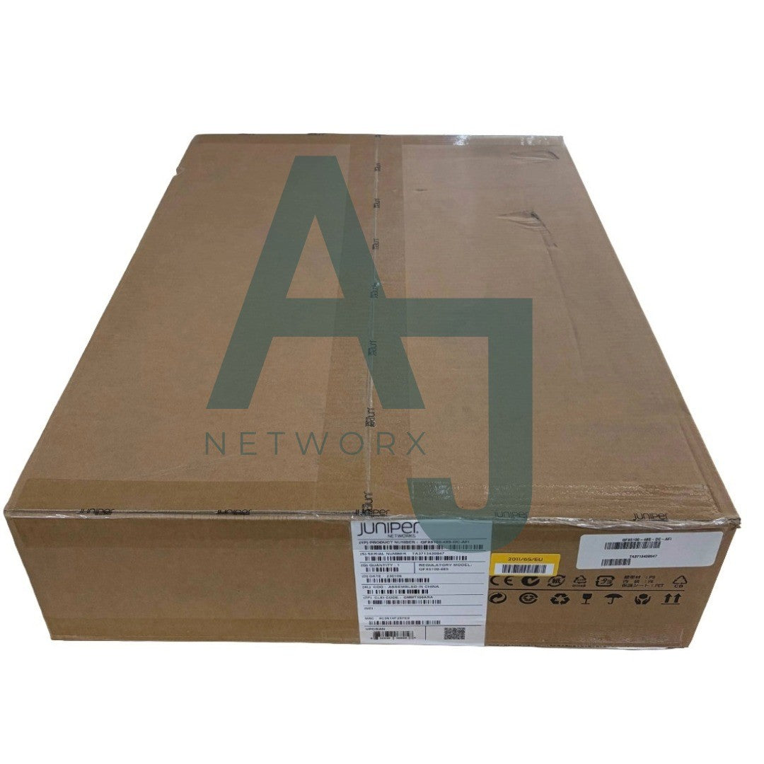 QFX5100-48S-DC-AFI-FS - 48 SFP+/SFP ports, 6 QSFP ports, redundant fans, DC power supplies, back-to-front airflow (factory-sealed)