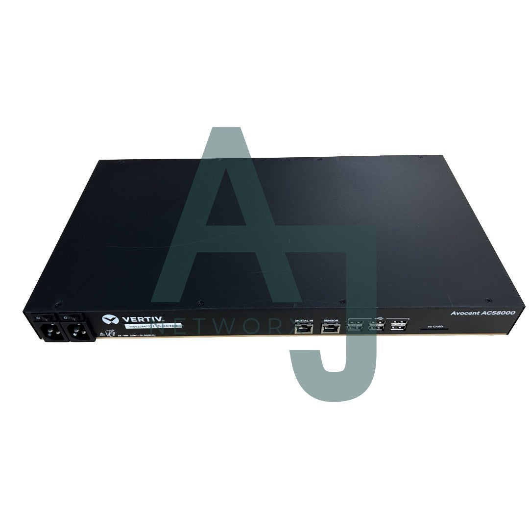 Avocent/Vertiv ACS 8000 48-Port Serial Console Server Dual Internal AC Power 1U