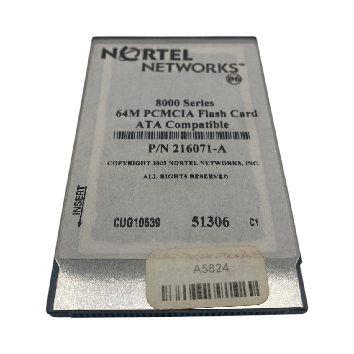 Nortel 64MB PCMCIA Flash Card