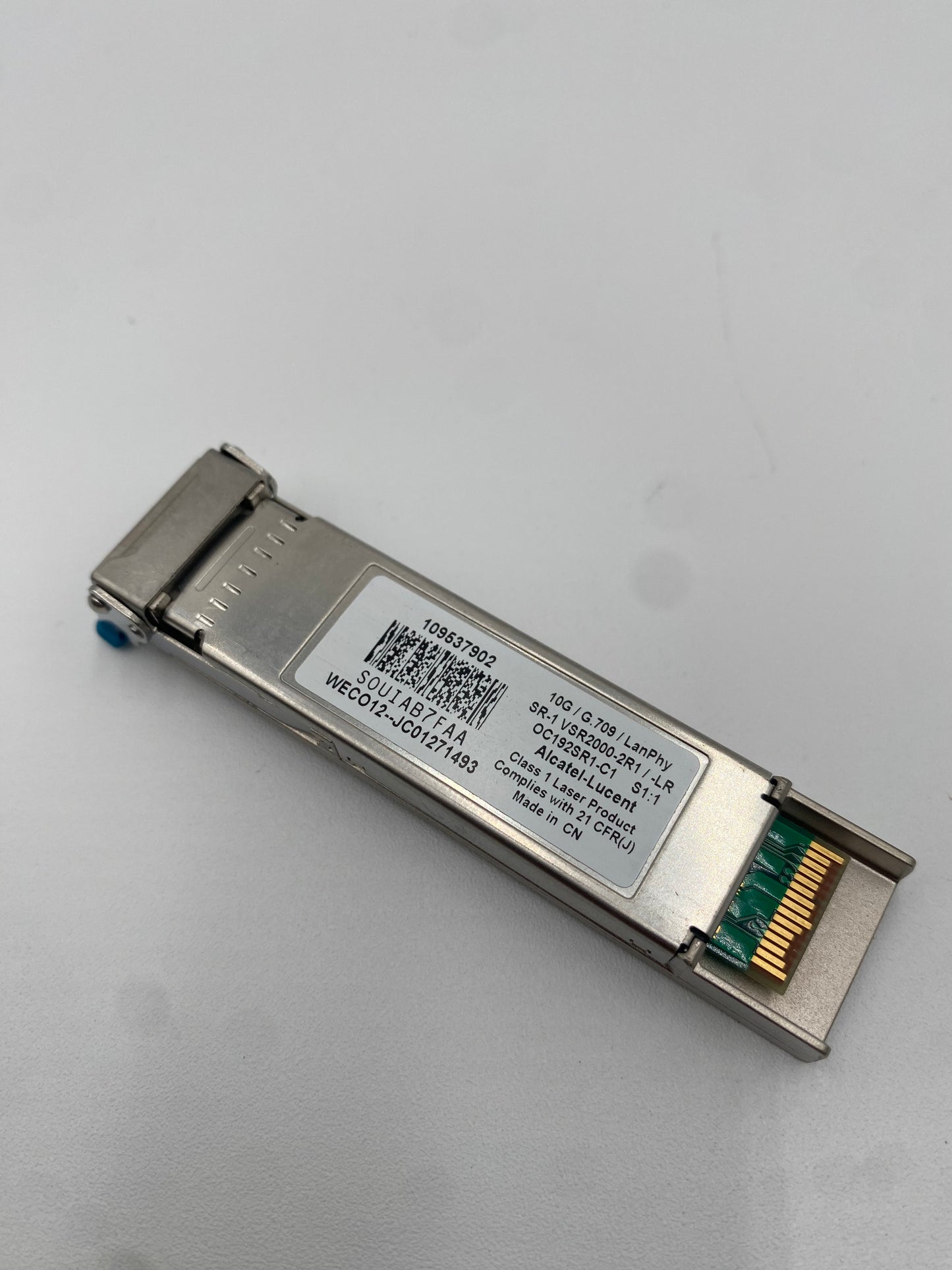 10G/G7.09/LanPhy SR-1 VSR2000-2R1/-LR OC192SR1-C1 S1:1 Alcatel-Lucent 10Gbps 10GBase-LR OC-192/STM-64 Single-mode Fiber 10km 1310nm Duplex LC Connector XFP Transceiver Module