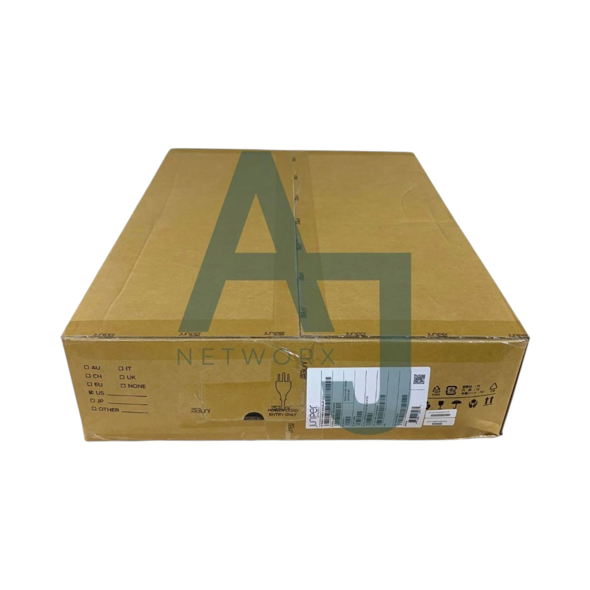 QFX5100, 48 100M/1G/10G RJ-45 ports, 6 QSFP ports, redundant fans, redundant AC power supplies, built-in port-to-PSU airflow, TAA