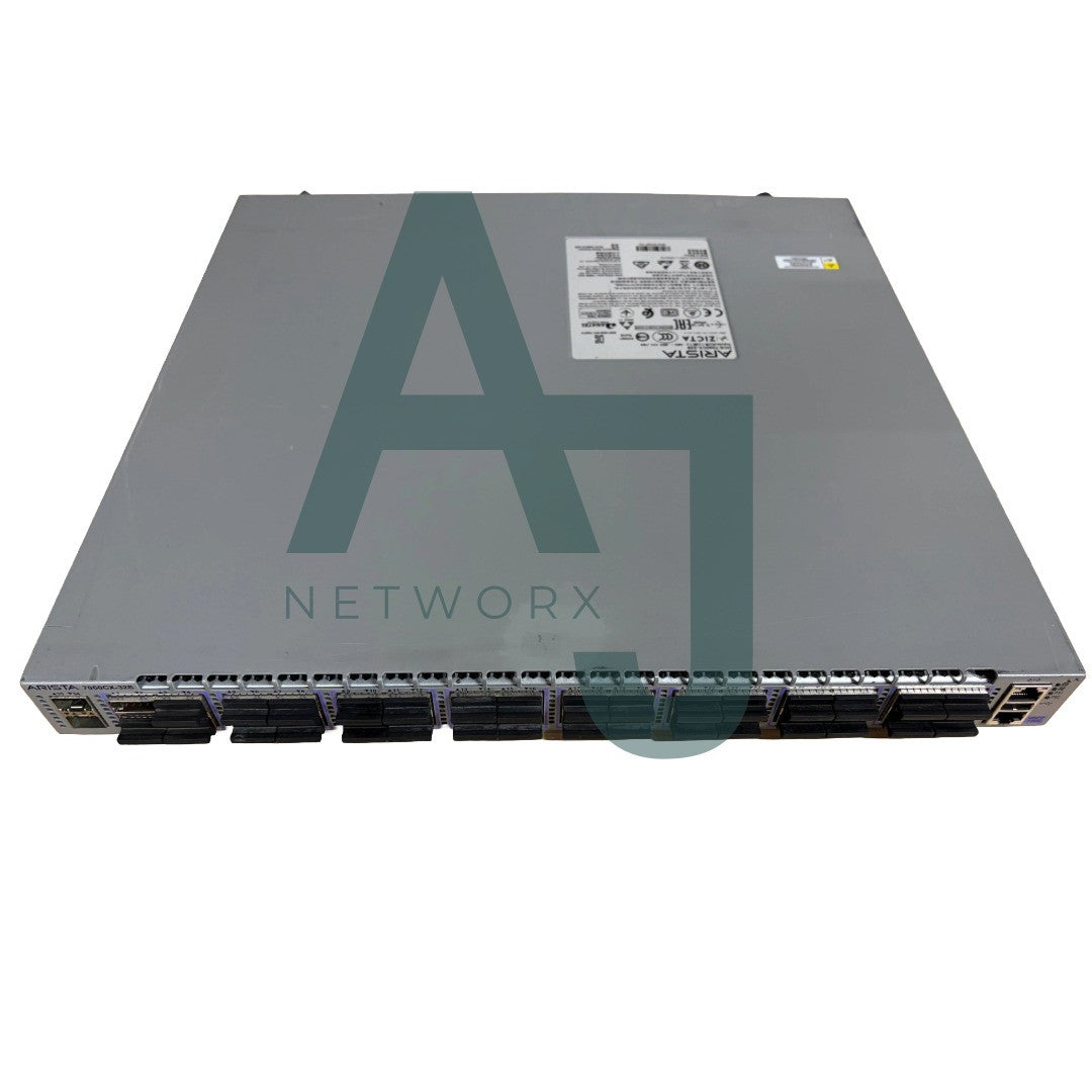 Arista 7060X, 32x100GbE QSFP & 2xSFP+ switch, rear-to-front air, 2xAC, 2xC13-C14 cords