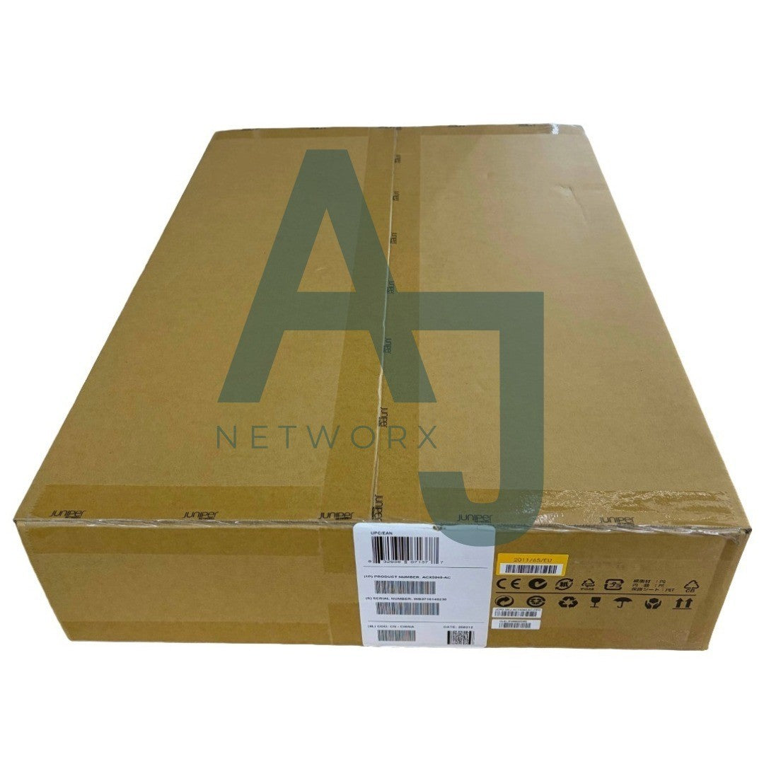 ACX5048-AC-FS -48 SFP+/SFP ports, 6 QSFP ports, redundant fans and AC power supplies  (factory-sealed)