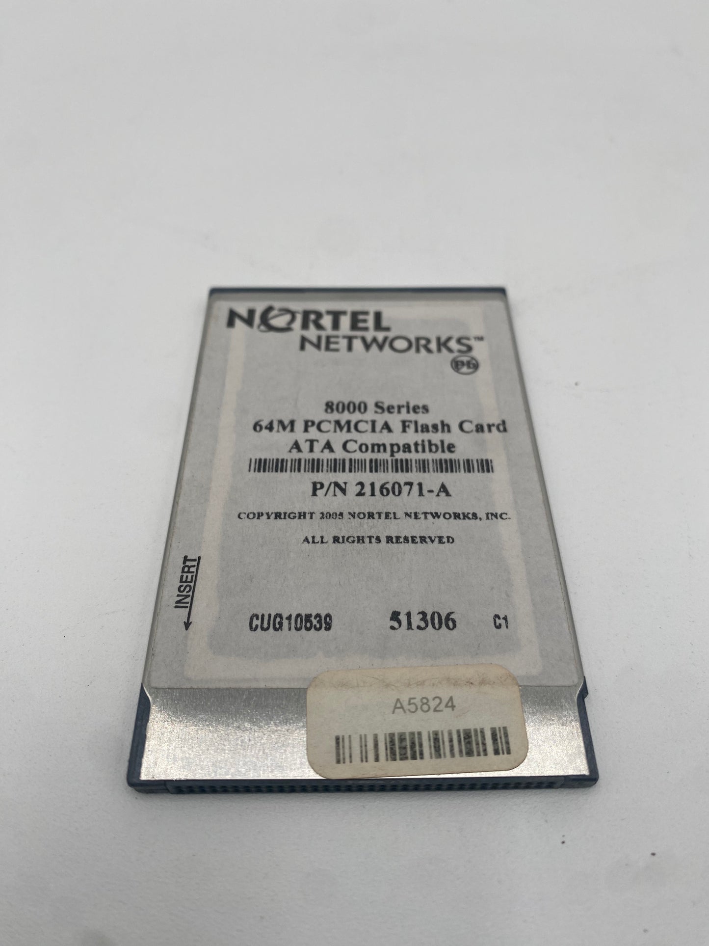 Nortel 64MB PCMCIA Flash Card