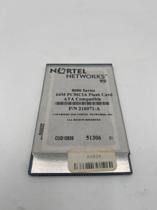 Nortel 64MB PCMCIA Flash Card