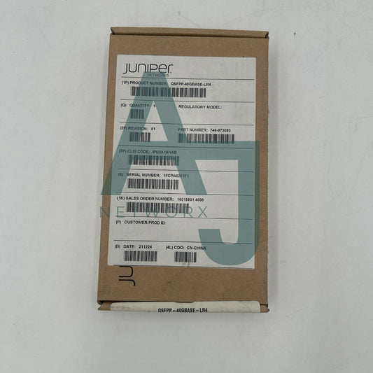 Juniper QSFPP-40GBASE-LR4 40GB BASE-LR4 1310nm SMF QSFP+ Transceiver (factory-sealed)