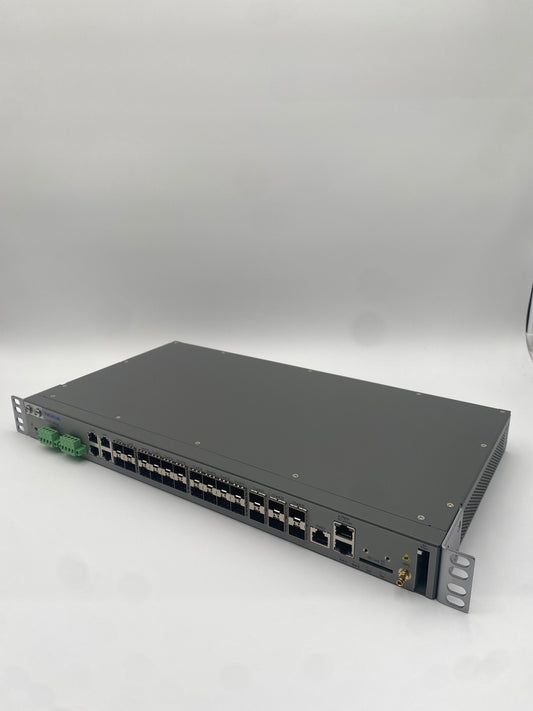 7250 IXR-ec 6 x 10GE SFP+. 20 x 1GE SFP and 4×1000/100 Mbps RJ45 ports. 1RU system. Dual-redundant -60/-48VDC power inputs. Fan Filter included.