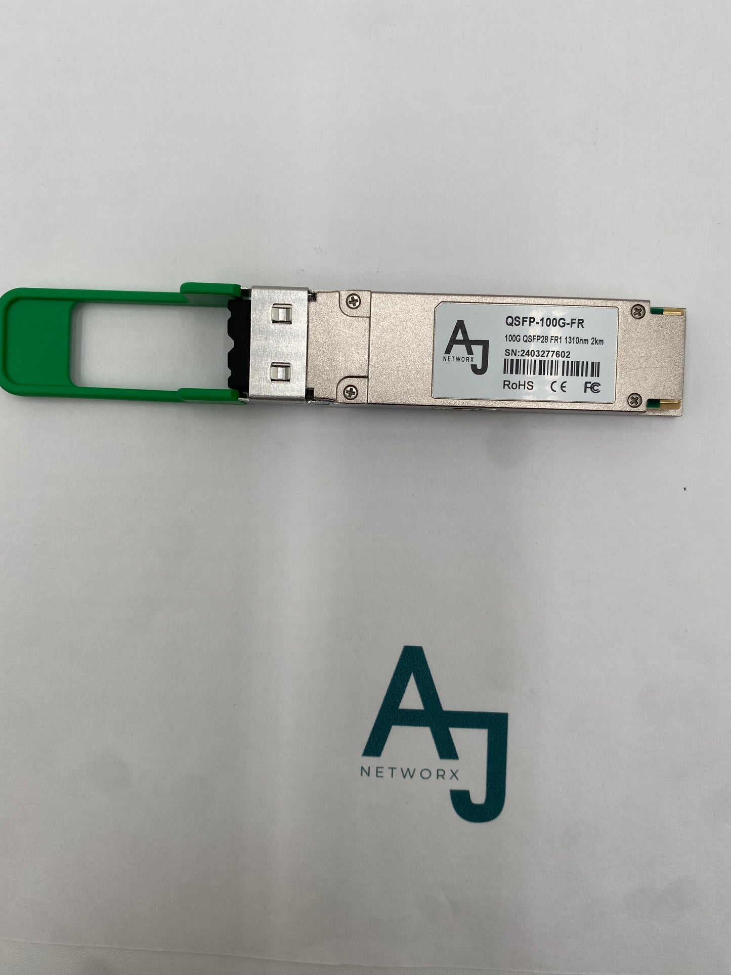 Compatible TAA 100GBase- FR QSFP28 Transceiver (SMF, 1310nm, 2km, LC)